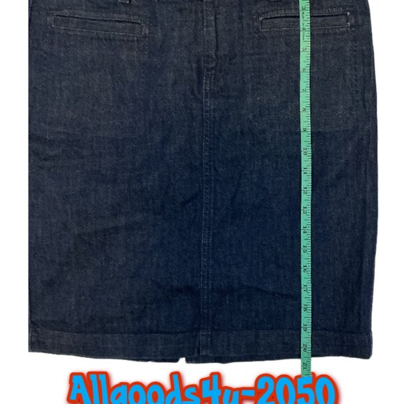 Banana Republic Dark Wash Mini Denim Skirt Size 30R Casual Straight - Picture 5 of 6